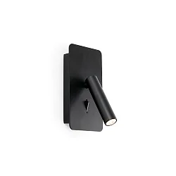 Luminaria de pared SUAU LED IP20, negro mate 