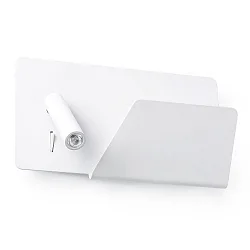 Luminaria de pared SUAU LED IP20, blanco mate 