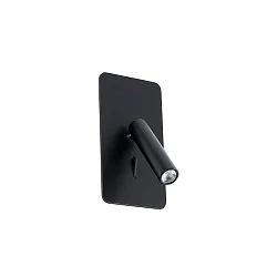 Luminaria de pared SUAU LED IP20, negro mate 