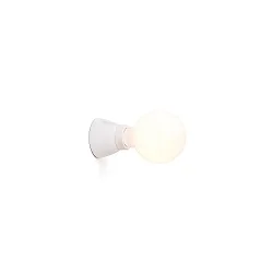 Luminaria de pared KERA E27 IP20, brillante, blanco 