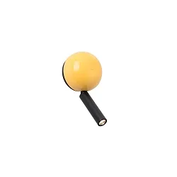 Luminaria de pared PRESS LED IP20, amarillo, brillante 