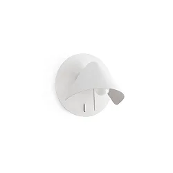 Luminaria de pared NOON E27 IP20, blanco mate 