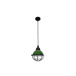 Luminaria colgante CLAIRE E27 IP20, verde, brillante 