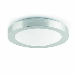 Luminaria de baño LOGOS de 2 llamas E27 IP44, gris, níquel satinado 