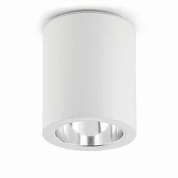 Luminaria de superficie POTE E27 IP20, blanco mate 