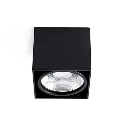 Luminaria de techo TECTO G53 IP20, negro mate 