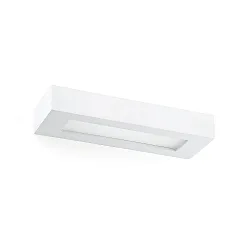 Luminaria de pared OLAF de 2 llamas E14 IP20, blanco mate 