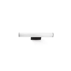 Luminaria de pared VOLGA LED IP44, negro mate 