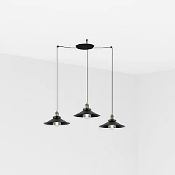 Luminaria colgante MARLIN de 3 llamas E27 IP20, oro antiguo 