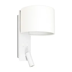 Luminaria de pared FOLD E27 IP20, blanco mate 