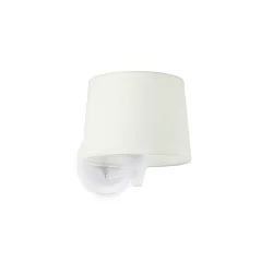 Luminaria de pared CONGA E27 IP20, blanco mate 