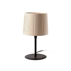 Luminaria de mesa SAMBA E27 IP20, beige, negro mate 