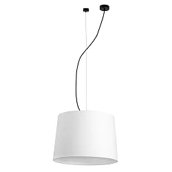 pendant luminaire CONGA E27 IP20, black matt, white 