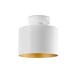 ceiling luminaire JANET E27 IP20, gold, white 