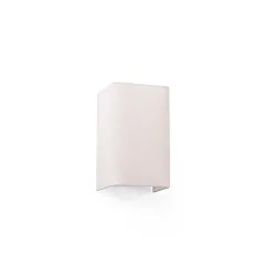 Luminaria de pared COTTON E27 IP20, blanco mate 