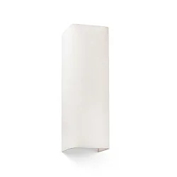 Luminaria de pared COTTON de 2 llamas E27 IP20, blanco mate 