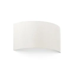Luminaria de pared COTTON de 2 llamas, semicircular E27 IP20, blanco mate 