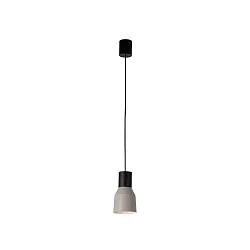 pendant luminaire KOMBO E27 IP20, grey, black matt 