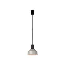 Luminaria colgante KOMBO E27 IP20, gris, negro mate 