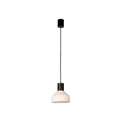 Luminaria colgante KOMBO E27 IP20, beige, negro mate 