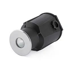 floor recessed luminaire TARO round, rigid, passable IP67, stainless steel, satined 