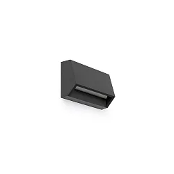 Luminaria de pared para exteriores MUST LED IP65, plomo oscuro 