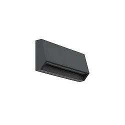 Luminaria de pared para exteriores MUST LED IP65, plomo oscuro 
