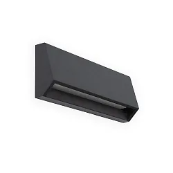Luminaria de pared para exteriores MUST LED IP65, plomo oscuro 