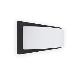 Luminaria de pared MOL E27 IP44, plomo oscuro 