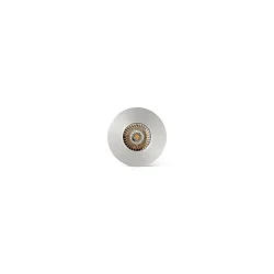 floor recessed luminaire GRUND 80 (INCL HONEYCOMB) 350MA round, rigid, passable IP67, stainless steel, satined dimmable