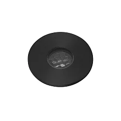 Luminaria empotrable en suelo GRUND 37 (INCL HONEYCOMB) 700MA redondo, rígido, pasable IP67, negro, anodizado regulable