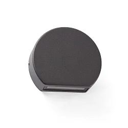 Luminaria de pared para exteriores PILL LED IP54, plomo oscuro 