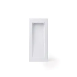 wall recessed luminaire SOUN 105 down, square, indirect IP65, white matt 