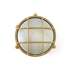 Luminaria de pared NORAY E27 IP44, latón 