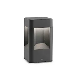 socket luminaire NAYA 200 2-fold, square, indirect IP54, dark grey 