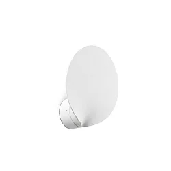 Luminaria de pared para exteriores LOTUS rígido, indirecta LED IP65, blanco mate 