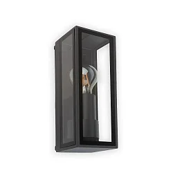 Luminaria de pared TAMASHI E27 IP65, plomo oscuro 