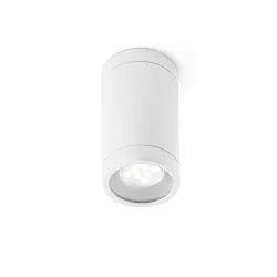 Luminaria de techo para exteriores OLOT GU10 IP44, blanco mate 