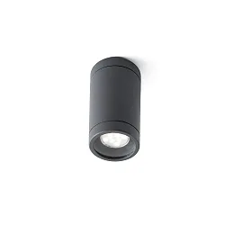 Luminaria de techo para exteriores OLOT GU10 IP44, plomo oscuro 