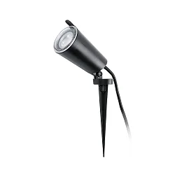Luminaria con pincho de tierra TONI GU10 IP65, negro mate 