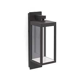 Luminaria de pared para exteriores KERALA LED IP54, plomo oscuro 