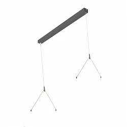 Marquesina FL-PLN232063MPS.8284L / FL-PLN242063MPS.8584L controlable por DALI, con fuente de alimentación, negro