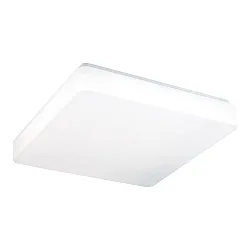 wall and ceiling luminaire 45cm square IP54, white dimmable