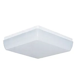 LED Wall and Ceiling luminaire, square, 27W, 4000K, 2900lm, IP54, white