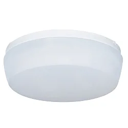LED Wall and Ceiling luminaire, round, 13W, 4000K, 1500lm, IP54, DALI dimmable, white