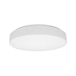 LED Wall / Ceiling luminaire, cylindrical, 15-42W, 3000K, 4300lm, IP40, silk matt, white