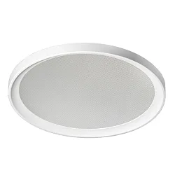 recessed luminaire Ø 22,5cm round, DALI controllable, microprismatic IP65, white dimmable 20W 2500lm 4000K 60° 60°