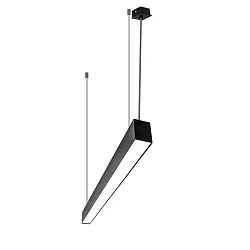 light bar MICROPAL®, UGR<19 / 1127MM / 830 direct, multipower, with suspension kit IP40, black 