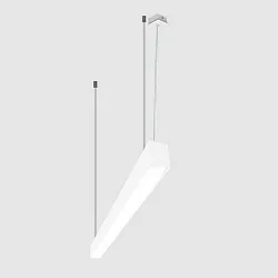 Viga luminosa MICROPAL®, UGR<19 / 1127MM / 830 directa, multipower, con juego de suspensión IP40, negro 