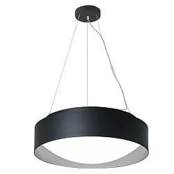 Luminaria colgante PREMIUM ARCHITEKTUR Ø 30,8cm IP20, negro, gris metálico regulable